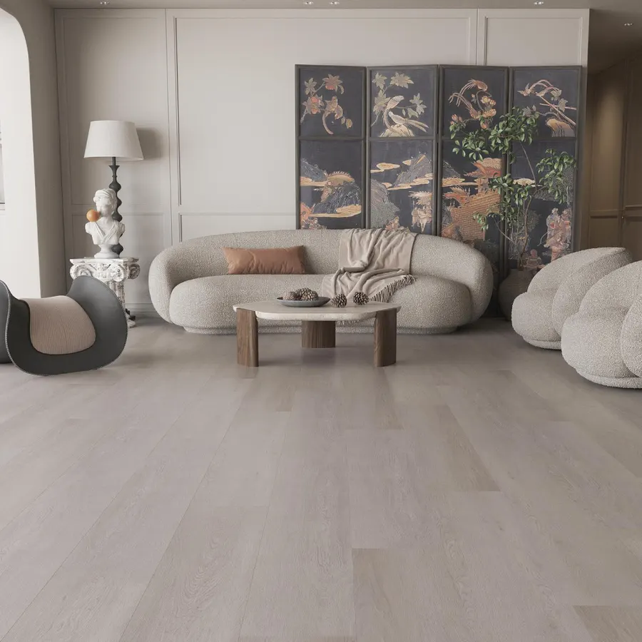 W-STEP | pardoseală vinyl SPC, model stejar gri, 1220x183x5 mm