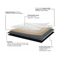 W-STEP | pardoseală vinil SPC, model arțar, 1220x183x5 mm