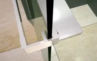 Rochelle | raft de duș și suport prosoape Chrome pentru perete de duș, 140 cm