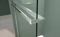 Rochelle | raft de duș și suport prosoape Chrome pentru perete de duș, 140 cm