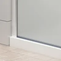 Walk-in | perete de duș Chrome, cu sticlă mată, satinată 120, 200cm, 8mm, NANO