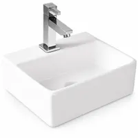 LAGE | Lavoar pe blat, ceramică, alb, dreptunghiular