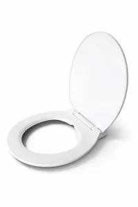 SOFTY capac WC, cu închidere lentă, alb, plastic, cu protecție anti-trântire