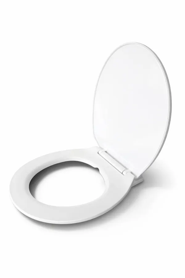 SOFTY capac WC, cu închidere lentă, alb, plastic, cu protecție anti-trântire