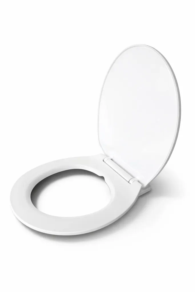 SOFTY capac WC, cu închidere lentă, alb, plastic, cu protecție anti-trântire