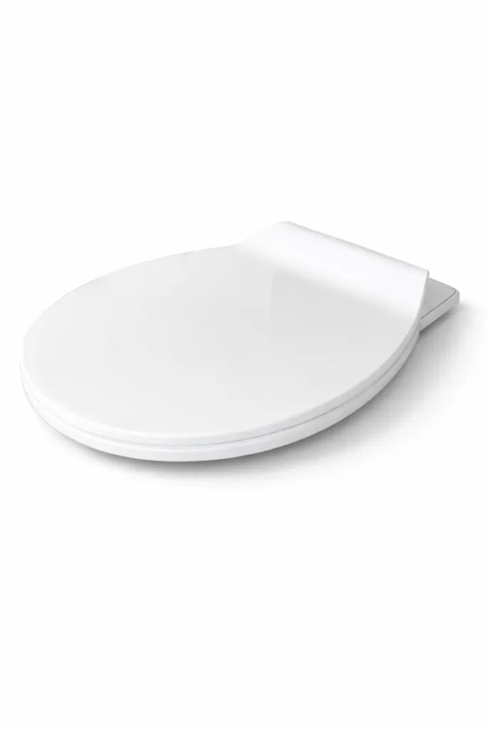 SOFTY capac WC, cu închidere lentă, alb, plastic, cu protecție anti-trântire
