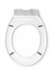 SOFTY capac WC, cu închidere lentă, alb, plastic, cu protecție anti-trântire