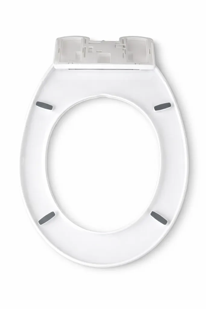 SOFTY capac WC, cu închidere lentă, alb, plastic, cu protecție anti-trântire