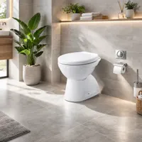 EUROPA | vas WC cu spălare directă, ceramică, alb, cu evacuare verticală