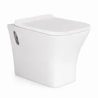 OSLO | vas WC suspendat, cu spălare directă, cu capac WC slim, ceramică, alb