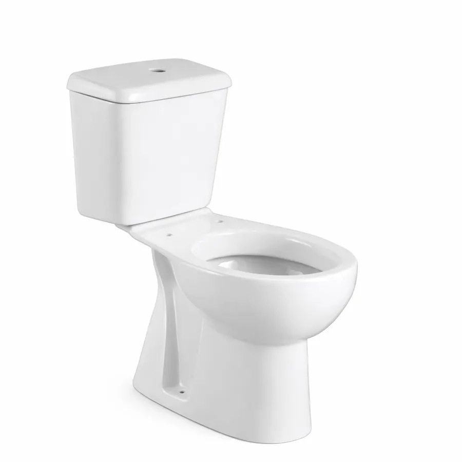 OSLO | vas WC monobloc cu spălare directă, cu rezervor, cu evacuare verticală, ceramică, alb