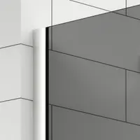 Walk-in | perete de duș Chrome, cu sticlă fumurie 80, 200cm, 8mm, NANO