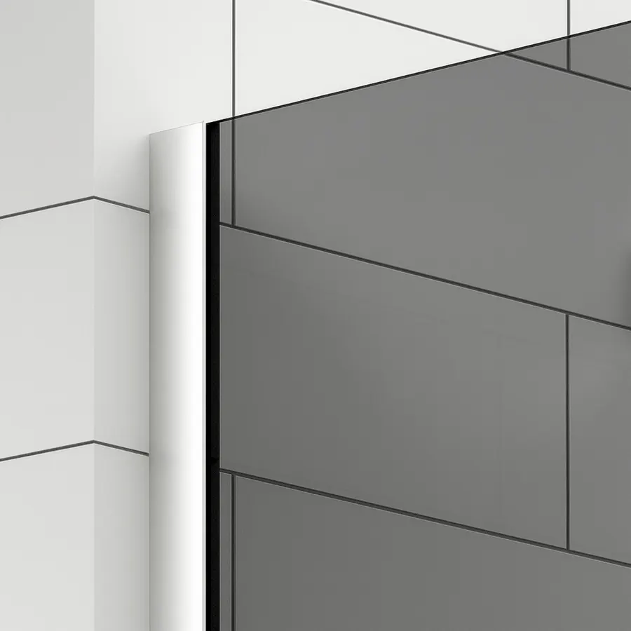 Walk-in | perete de duș Chrome, cu sticlă fumurie 80, 200cm, 8mm, NANO