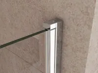 Westy | ușă de duș batantă cu două canate 120, 195cm, 6mm, NANO