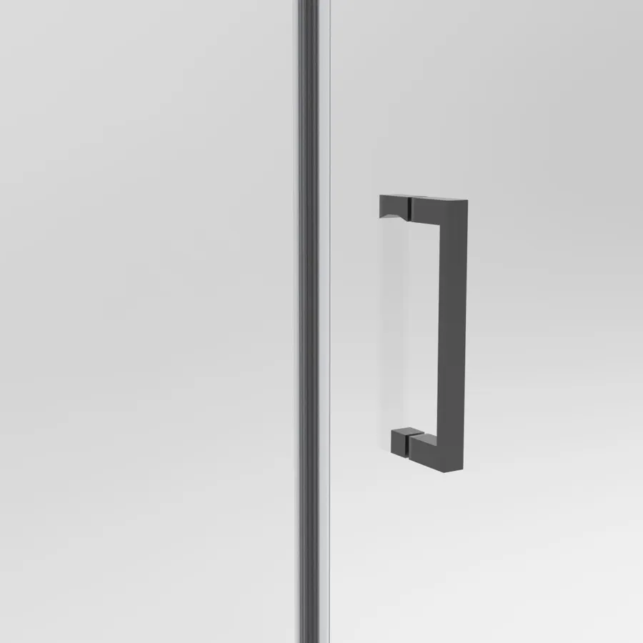 Belvero | ușă de duș glisantă Black 130, 195cm, 6mm, NANO