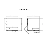 Belver | cabină de duș Duo 100x100, 195cm, 6mm, NANO, model cu două uși