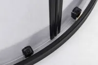 Avignon | cabină de duș semirotundă Black 6mm 70*70 190cm