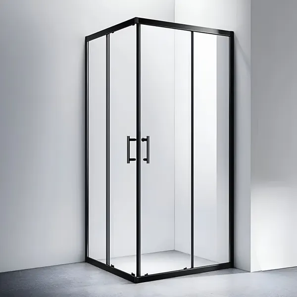 Motril | cabină de duș Black 80x80 190cm, 6mm, NANO
