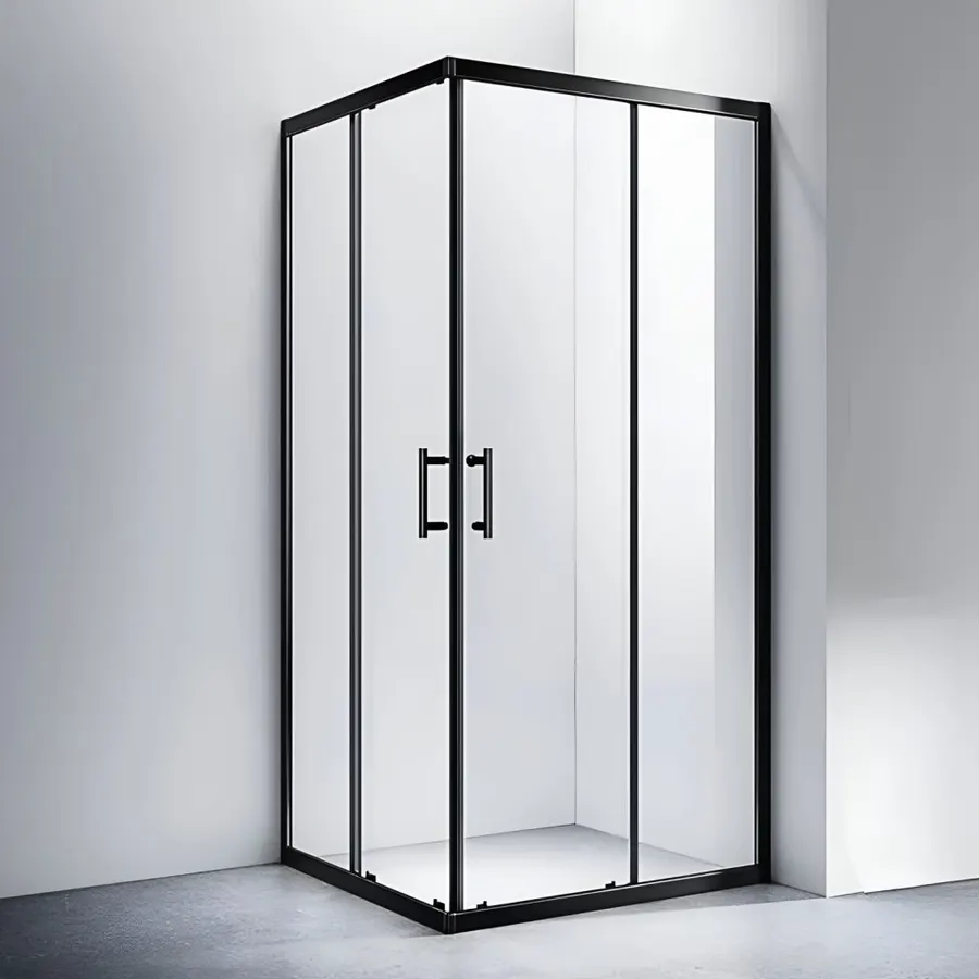Motril | cabină de duș Black 90x90, 190cm, 6mm, NANO