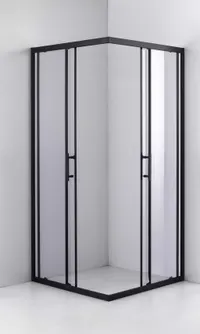 Motril | cabină de duș Black 90x90, 190cm, 6mm, NANO