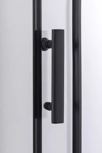 Avignon | cabină de duș semirotundă Black 6mm 90*90