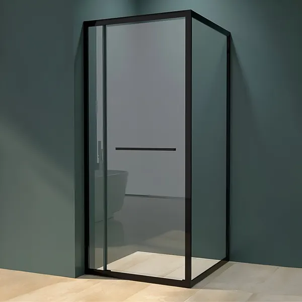 Firenze | cabină de duș Black 6mm 70 cm, NANO