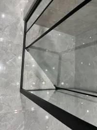 Firenze | cabină de duș Black 6mm 90 cm, NANO
