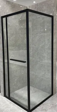 Firenze | cabină de duș Black 6mm 90 cm, NANO