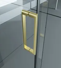 Milano | cabină de duș Duo Gold 100x100, 195cm, 8mm, NANO