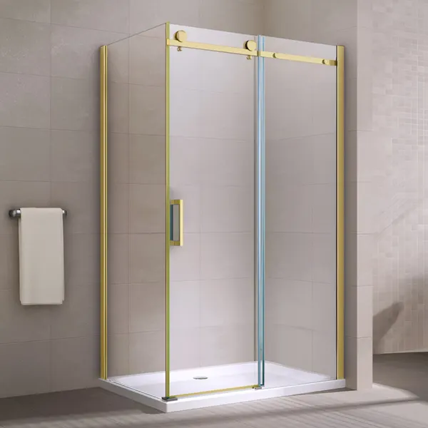 Milano | cabină de duș Duo Gold 80x120, 195cm, 8mm, NANO