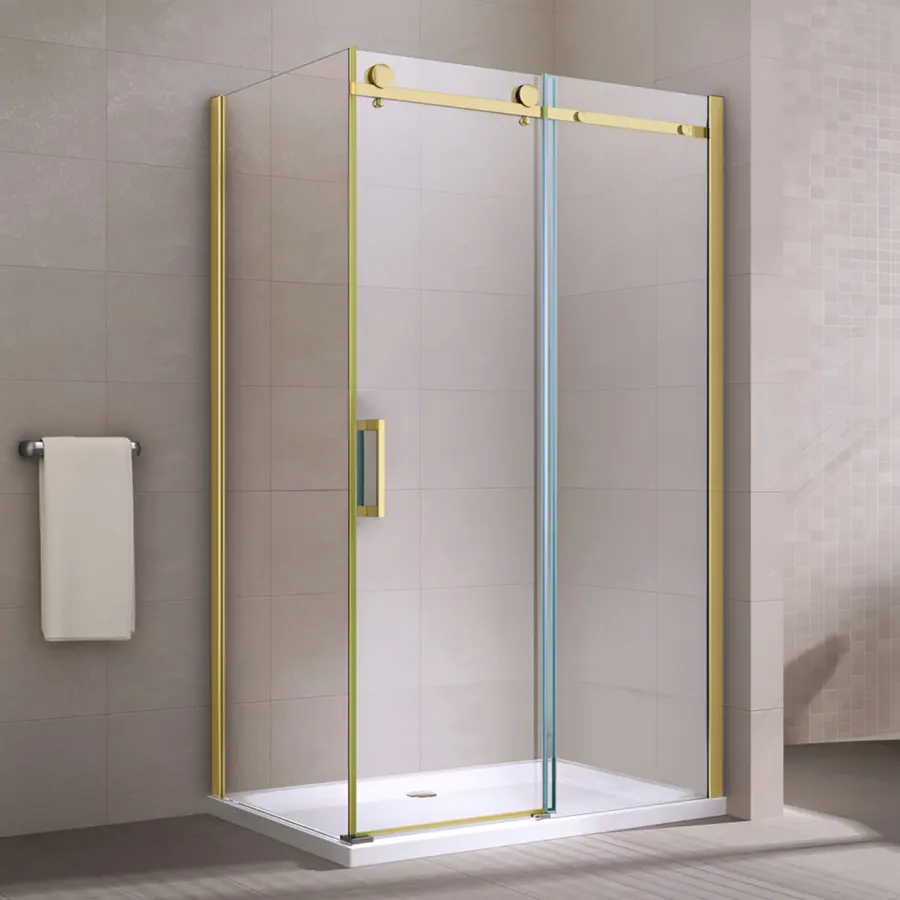 Milano | cabină de duș Duo Gold 80x120, 195cm, 8mm, NANO