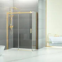 Milano | cabină de duș Duo Gold 80x120, 195cm, 8mm, NANO