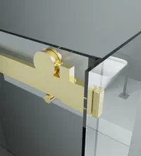 Milano | cabină de duș Duo Gold 90x120, 195cm, 8mm, NANO