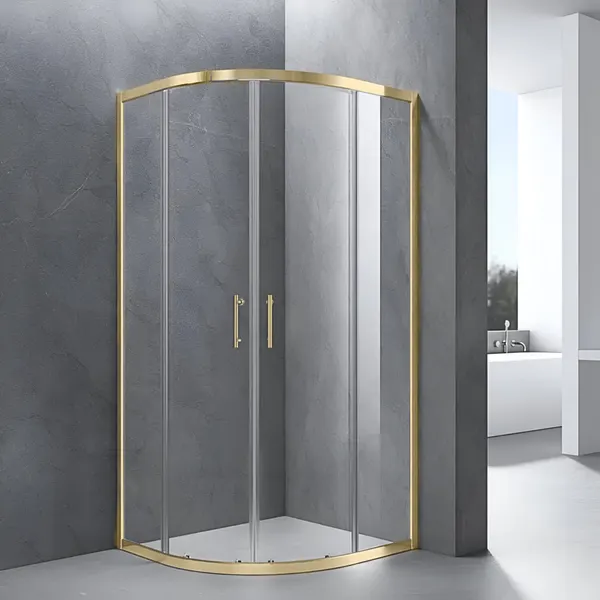 Murcia | cabină de duș semirotundă Gold 80x80, 190cm, 6mm, NANO