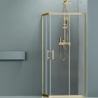 Motril | cabină de duș Gold 90x90, 190cm, 6mm, NANO