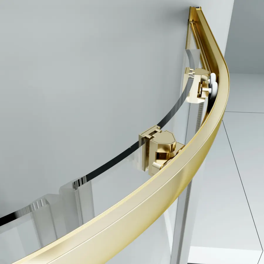 Murcia | cabină de duș semirotundă Gold 90x90, 190cm, 6mm, NANO