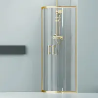Murcia | cabină de duș semirotundă Gold 90x90, 190cm, 6mm, NANO