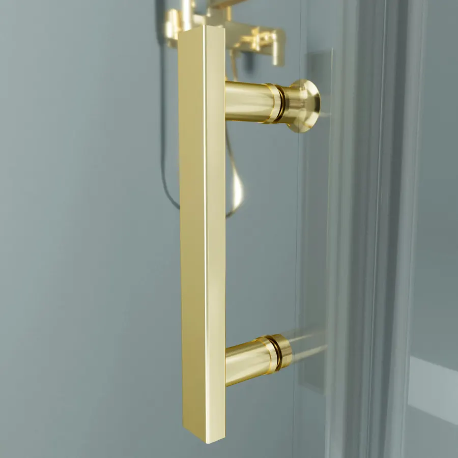 Rubio | cabină de duș Gold 100x100, 195cm, 6mm, NANO