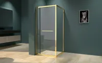 Firenze | cabină de duș Gold 6mm 90 cm, NANO