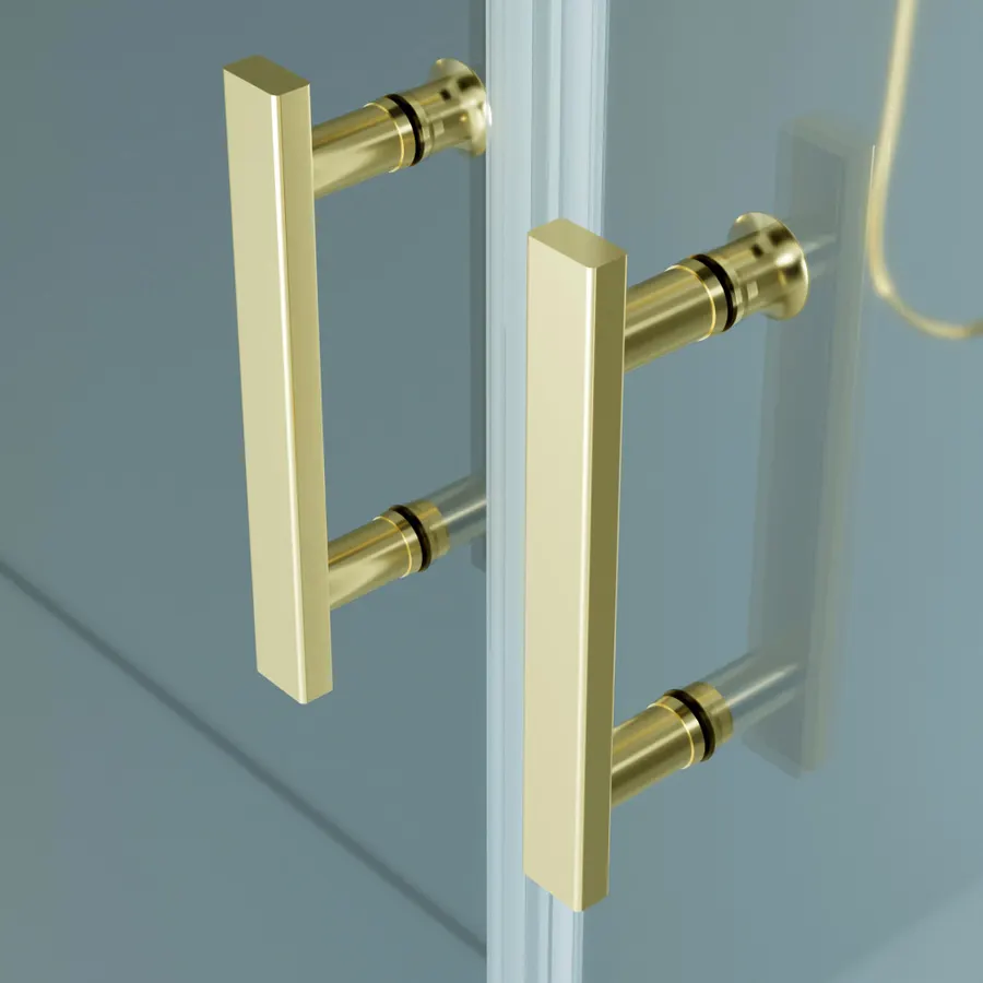 Westy | ușă de duș batantă cu două canate Gold 100, 195cm, 6mm, NANO
