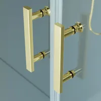 Westy | ușă de duș batantă cu două canate Gold 120, 195cm, 6mm, NANO