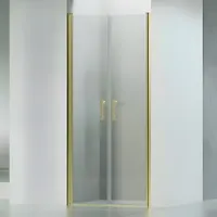Westy | ușă de duș batantă cu două canate Gold 80, 195cm, 6mm, NANO
