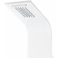 Verona | panou de duș cu termostat White, oțel inoxidabil, LED