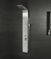 Bologna | panou de duș Silver, oțel inoxidabil