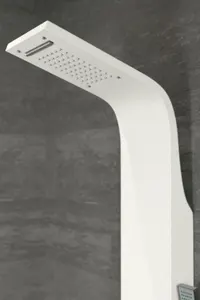 Alegre | panou de duș White, oțel inoxidabil