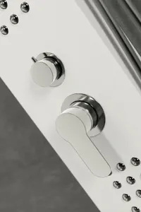 Alegre | panou de duș White, oțel inoxidabil