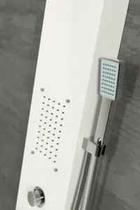 Merin | panou de duș White, oțel inoxidabil