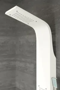 Merin | panou de duș White, oțel inoxidabil