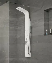 Bologna | panou de duș White, oțel inoxidabil