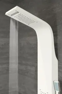 Bologna | panou de duș White, oțel inoxidabil